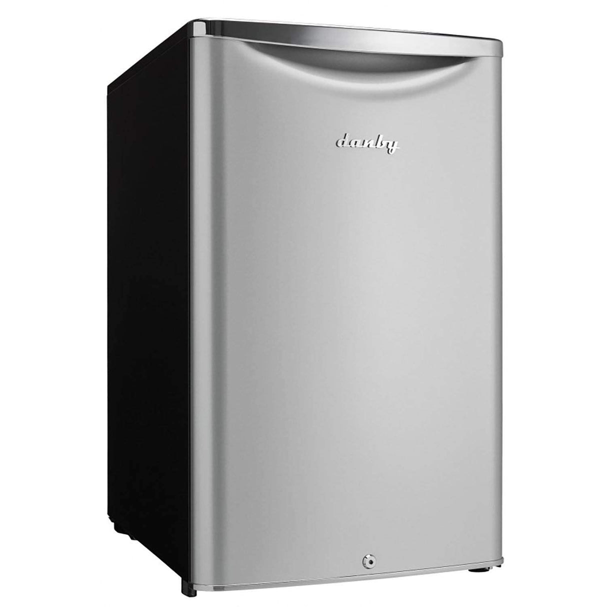 Danby DAR044A6DDB Contemporary Classic 4.4 Cu.Ft. Mini Fridge, Compact Refrigerator for Bedroom, Living Room, Bar, Dorm, Kitchen, Office, E-Star in Silver, 3 Sq Ft